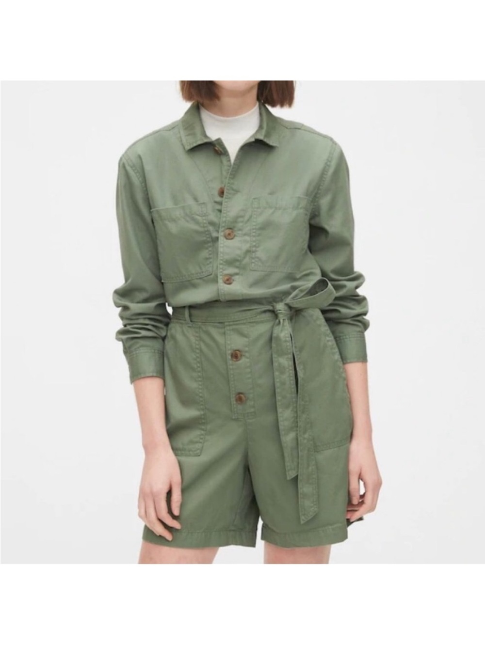 Gap Utility Romper Jumper Twig Green size 0